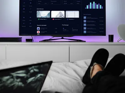 Mockup for S_cloud dashbaord dashboard design mockup tv ui