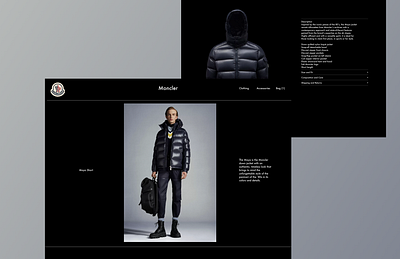 Maya Short Down Jacket branding clean design desktop ecommerce elegant fashion high end highsnobiety hypebeast illustration lines logo luxury marketing product design retail ui ux website