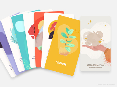 ASTRO CARD astrology branding card design graphic design illustration ui vector