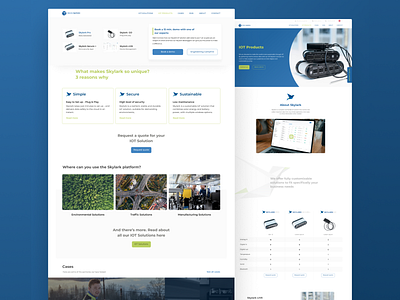 IoT / EmS - Landingpage branding ems iot landingpage ui ux webdesign