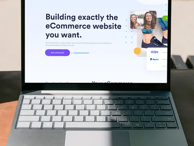 Mockup for redesign landing page design fi landing page mockup ui