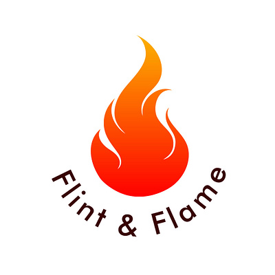 Flint & Flame logo branding design illustration logo ui vector