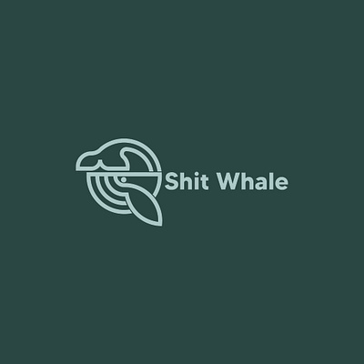 Whale logo branding design illustration initial letter logo initial logo lette lettermark logo modern pictorial simple ui vector whale