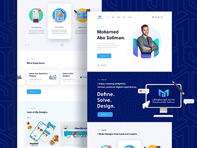 Abo Soliman | Website. design illustration logo ui ux ui ux animation ux challenge