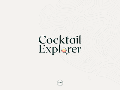 Logo design for Cocktail Explorer branding design illustration logo typography vector