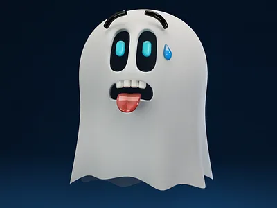 Spook 3d 3d character 3dart art blebder design designer funny ghost graphic design illustration modeling