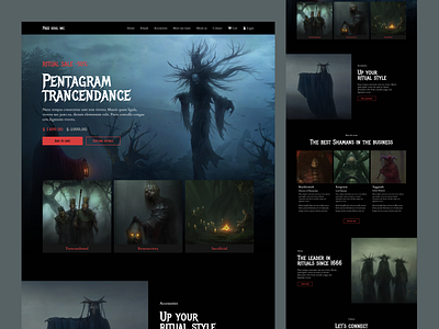 💀Cult Website branding cult design typography ui ux web