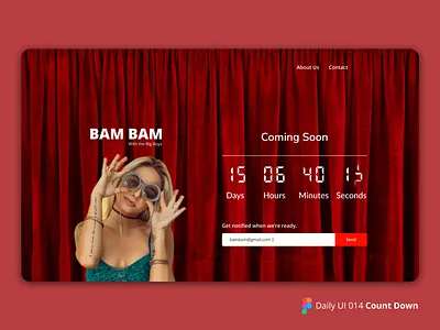 Daily Ui 014 - Count Down graphic design ui