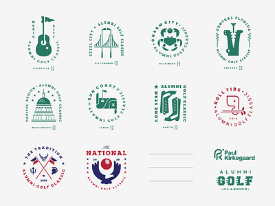 AGC Golf Emblems Roundup classic crest emblem event golf green logo logos national outdoor roundup seal shield sports symbol tournament usa