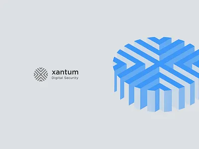 Xantum Logo brand branding design graphic logo ui ux vector