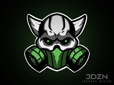 Skull Gasmask Mascot design illustration logo mascot skullmascot vector