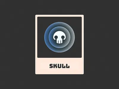 Skull brand branding bubble card character design figma glow gradient grain icon illustration logo logo design mark poster skeleton skull symbol texture
