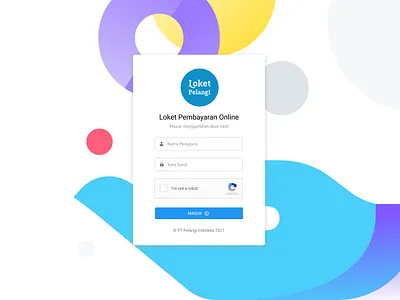 Log in Page Loket PPOB - Web App design figma ppob ui web