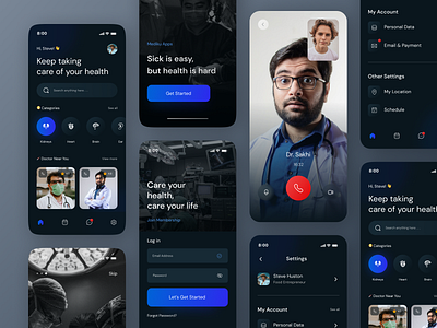 Mediku - Medical Mobile Apps app clinic doctor doctor app doctor appointment health healthcare hospital medic medical medical app medicine mobile mobile app patient patient app ui uiux ux