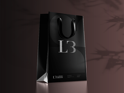 Look Book - Logo and Shopping bag packaging design.... bag bag design black brand design branding design fashion brand graphic design identity design logo logo design monogram packaging packaging design paper bag shopping bag visual identity