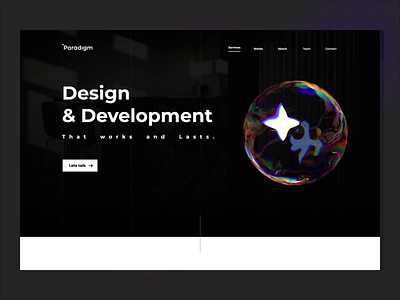 Website motion design 3d agency creative iran landing minimal tehran trend ui ux