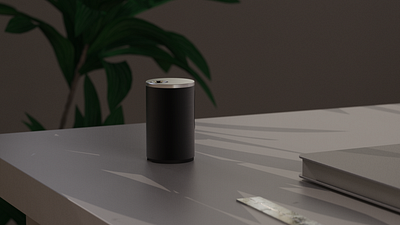 Braun T2 Cylindrical Table Lighter 3d 3d rendering design industrial design keyshot product design render