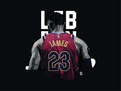 Lebron king basketball design graphic design illustration lebron james lowpoly lowpolydesign vector