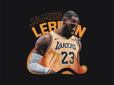 James lebron lowpoly design basket ball design graphic design illustration lebron james lowpoly lowpolydesign vector