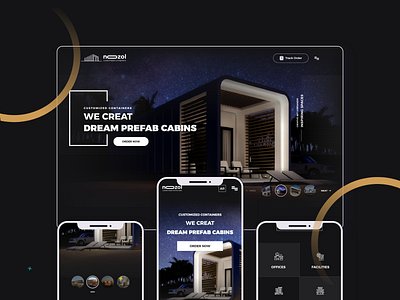 Nozol PreFab Landing Page arabic branding dashboard design graphic design illustration landing ui ux web