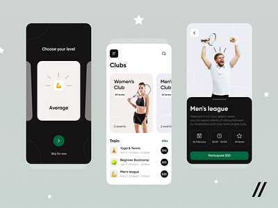 Tennis App android app animation app app screen design interface ios app mobile mobile app mobile app drsign mobile apps mobile apps screens mobile ui mobileapp mobileappdesign tennis app ui ui design uiux ux ux ui design