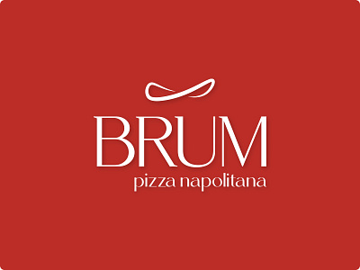 "Brum" pizza napolitana - Logo branding dough graphic design logo pizza pizzeria restaurant vector