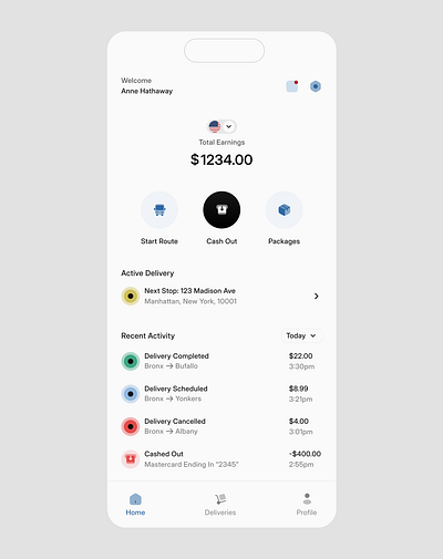 SwiftSend { Courier's Perspective } design dribbble figma product design uxui