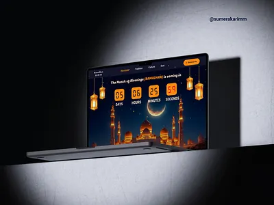 COUNDOWN TIMER UI DESIGN conditionalprototyping countdown countdowntimer dailyui dailyuichallenge figma figmaprototyping figmavariabls prototyping ramadan ramadanvibes ramadhan timer ui uidesign usercentered userexperience userinterface uxdesign webdesign