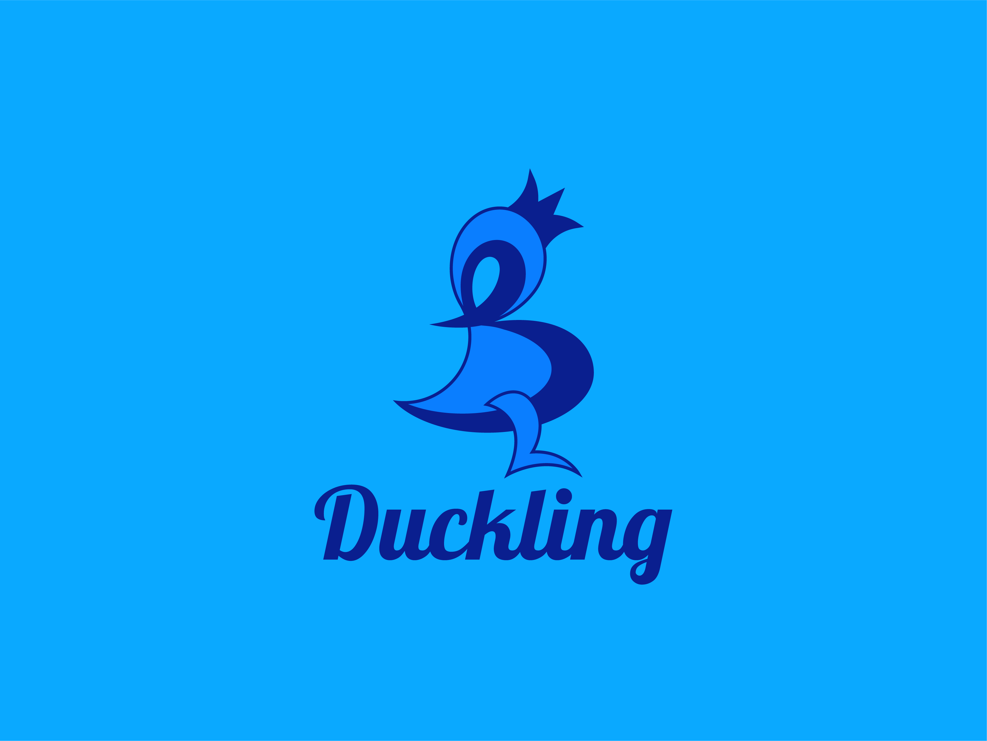 Duckling – Playful & Elegant Logo Design bird logo bird queen logo symbol branding business logo duck duck logo duckling minimalist boss queen bird logo royal logo simple yellow and black