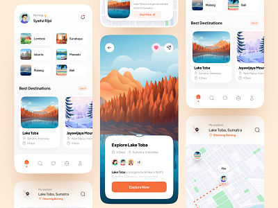 Travel Mobile App 3d animation app branding dashboard design graphic design hotel illustration landing logo mobile motion graphics nft populer real estate ticket travel ui uiux