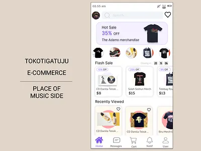 Tokotigatuju e-commerce branding e commerce graphic design music toko toko online ui uiux ux