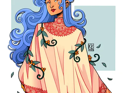 Goddess design digital art digitalart drawing illustration painting procreate procreateapp
