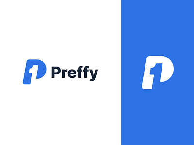 Preffy Logo Design 1 logo brand designer creative design dribbble letter logo logo logo design logo design inspirations logo design trends logo designer logo for sale logomark negative space designs negative space logos one p letter logo unused logo