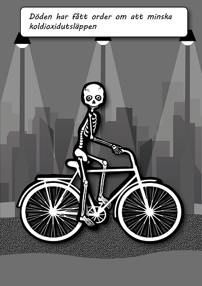 Environmentally aware death illustration illustrator skeleton vector