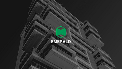 EMERALD branding graphic design greenery housing logo minimal modern nature friendly park