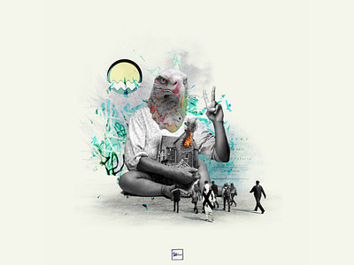 Apostles of a Dead God abstract collage design digital art digital collage digital illustration illustration surreal