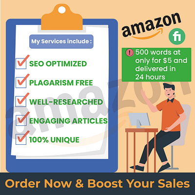 I will write amazon affiliate articles, blogs, content that sell affiliate affiliate blog writing article blog writing content ariter content writing seo