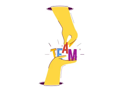 Concept of Team - flat design style colorful illustration art concept design flat graphic design hand idea illustration people person team teamwork ui vector