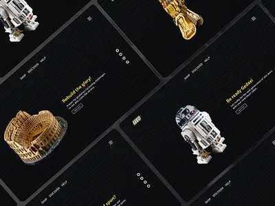 NATIONAL LEGO DAY SLIDER figma landing page lego slider ui ux
