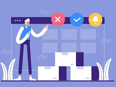 Web Design Flat Illustration app branding coding collaboration content design designer development flat graphic header illustration idea illustration programming ui ui design vector web website