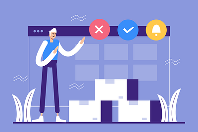 Web Design Flat Illustration app branding coding collaboration content design designer development flat graphic header illustration idea illustration programming ui ui design vector web website