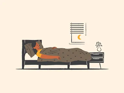 40 winks character illustration sleep snooze