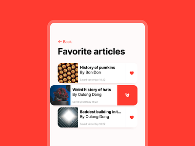 Favorite UI design app dailyui design favorite ui ux wishlist