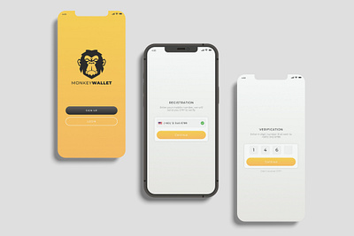 E Wallet Registration Page app ui ux
