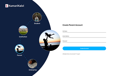 Sign up page design illustration login multiple login ui ux website