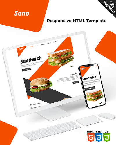 Sano bootstrap business css food business html5 responsive restaurant template