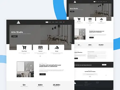 Architect Interior Design Website architect branding graphic design interior design typography ui web design web development website website design website development