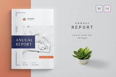 Annual Report abstract annual annual report booklet brochure business company corporate indesign indesign app indesign template layout marketing minimalist modern professional proposal report reports template