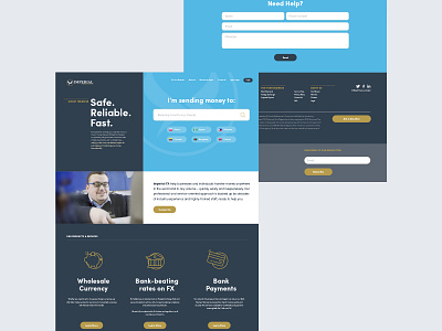 Imperial FX website design accounting accounts cash currency exchange finance money ui ux web design website