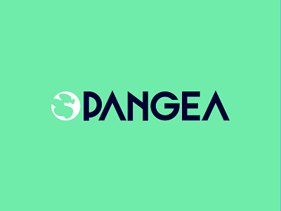 Pangea logo brand branding design earth eco globe green icon identity logo pangea vector world